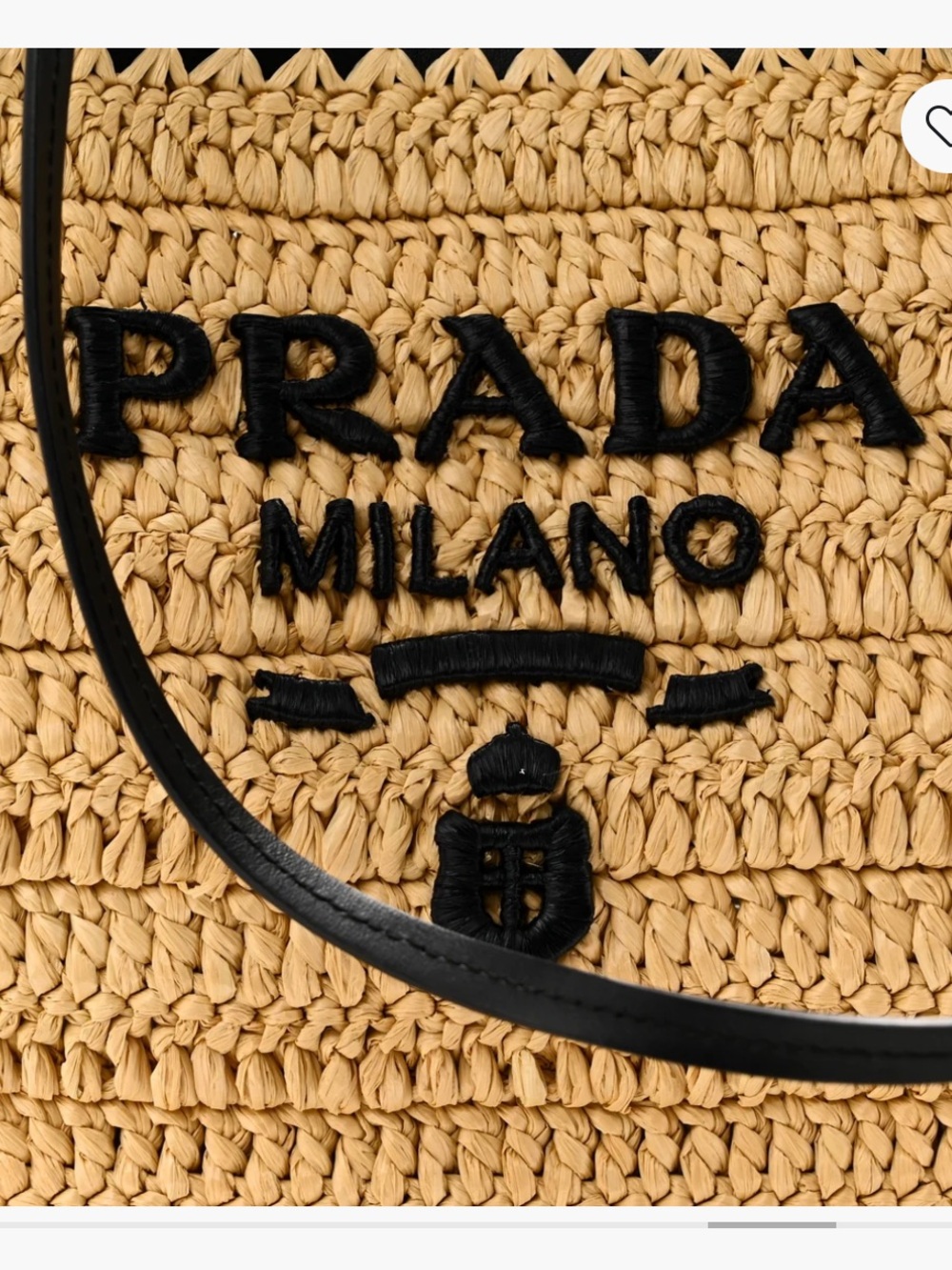 Prada Medium Crochet and Leather Tote bag - Picture 9 of 10